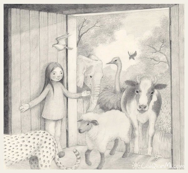 英国艺术家Cayce Hare的创意彩铅插画 