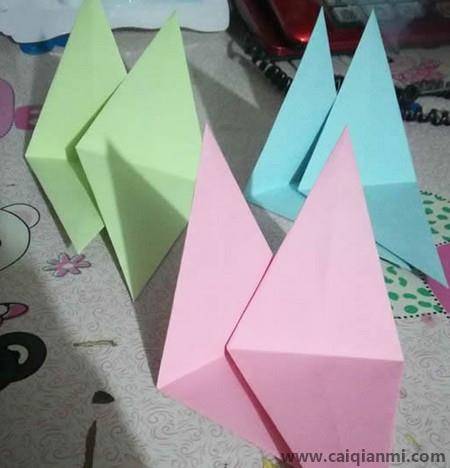 六角星片怎么折？六角星片折纸步骤图解