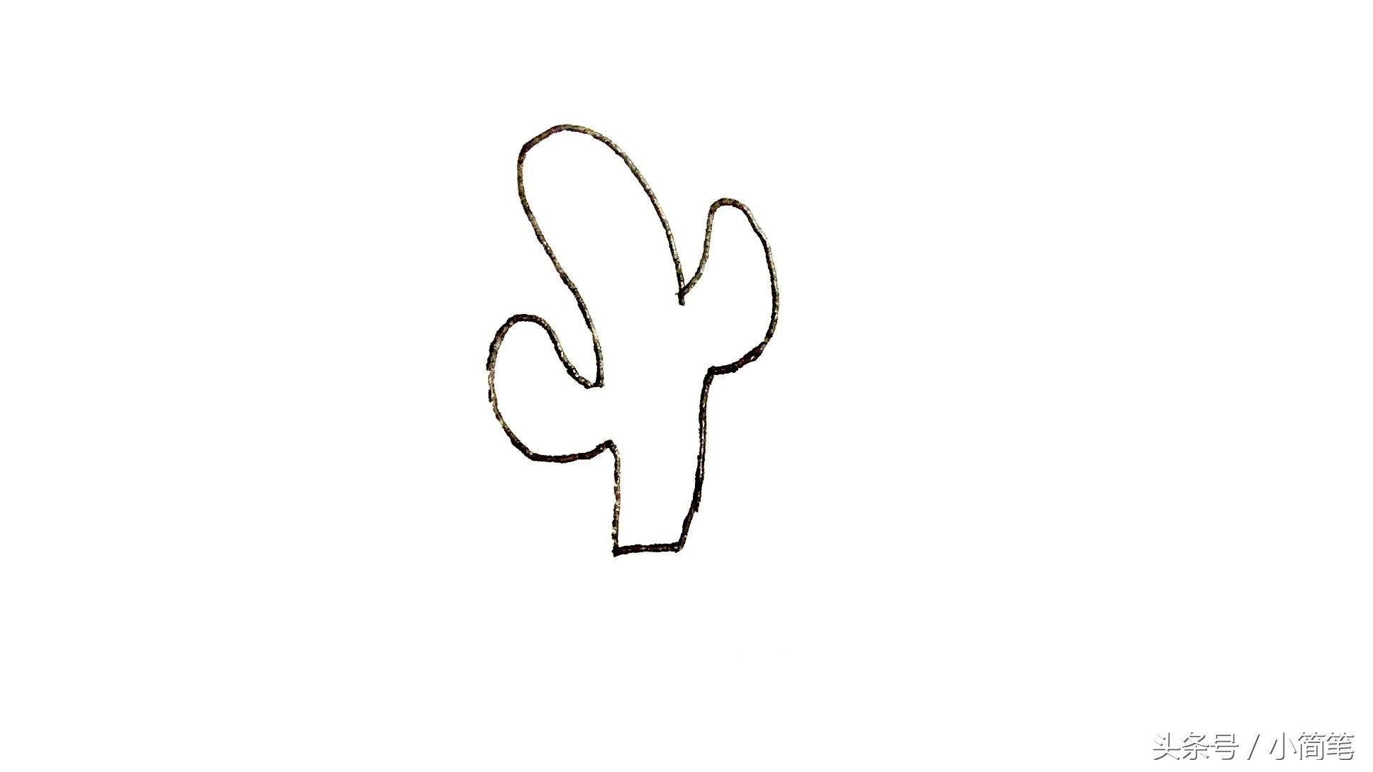 育儿简笔画植物篇（1）：扎手的仙人掌