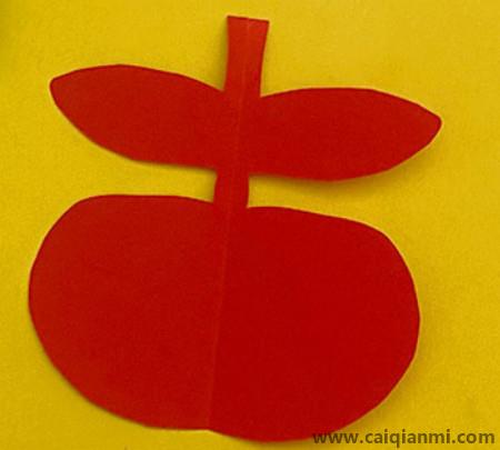 手工剪纸：苹果怎么剪图片教程步骤