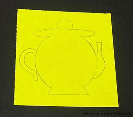 手工剪纸：茶壶怎么剪图片教程步骤