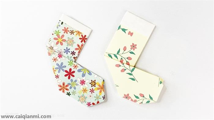 圣诞袜折纸教程 圣诞袜子折纸教程