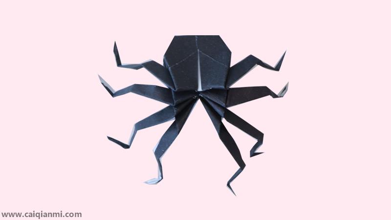 立体蜘蛛怎么折 蜘蛛网折纸教程