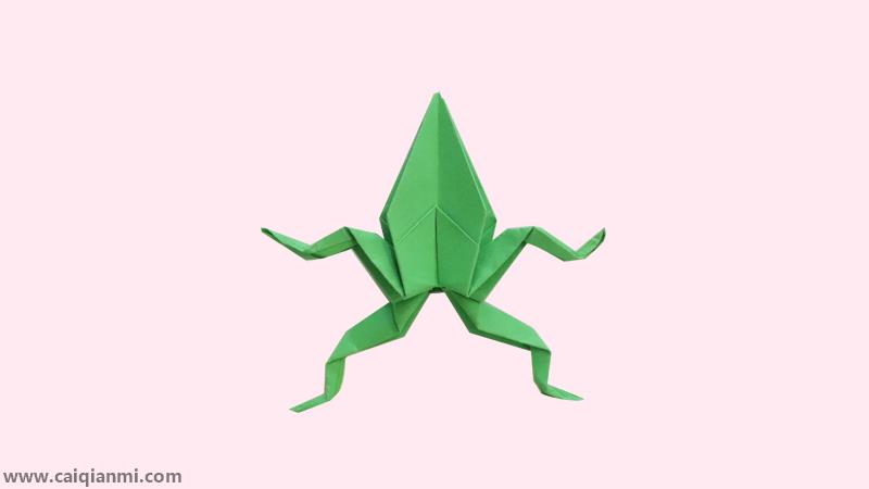 跳得远又简单青蛙折纸步骤 跳得远又简单青蛙折纸正方形