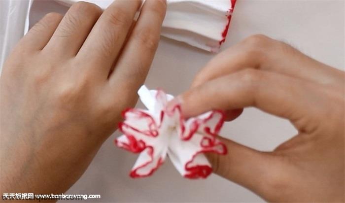 康乃馨折纸教程步骤 制作方法 折纸康乃馨步骤图解视频教程