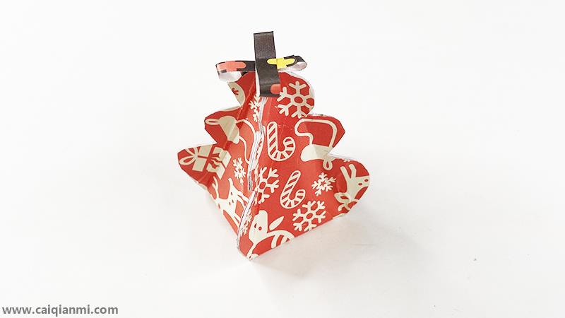 圣诞节礼盒折纸方法 圣诞礼物盒子折纸
