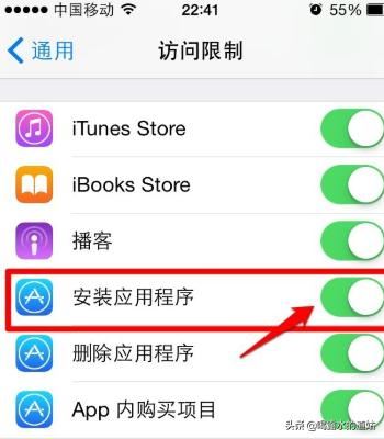 怎样禁止iphone手机安装应用程序(APP)？